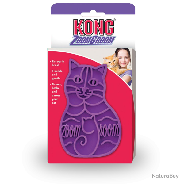 KONG Cat ZoomGroom - Ref KONGCZGE - EAN 0035585211176 - Livraison rapide