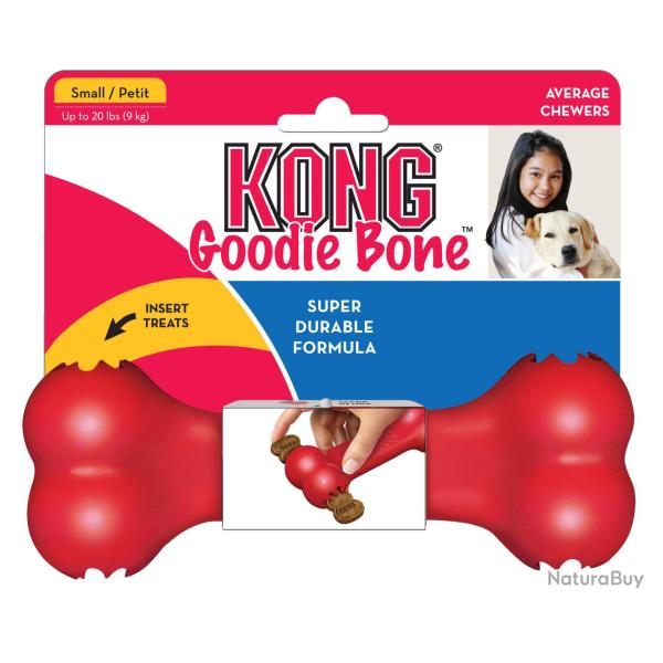KONG Goodie Bone Rouge - Ref KONGKB31E - EAN 0035585780108 - Livraison rapide