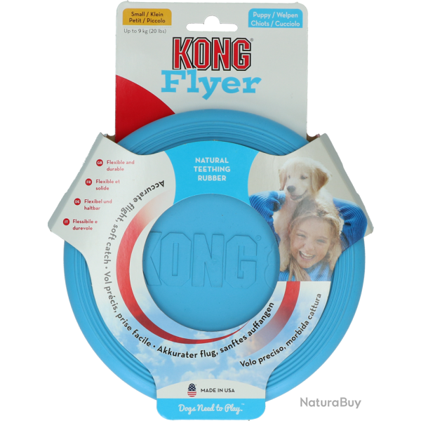 KONG Puppy Flyer Assorti - Ref KONGKP15E - EAN 0035585131160 - Livraison rapide