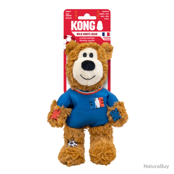 KONG Wild Knots Sport Bear - Ref KONGNKRS34 - EAN 0035585539027 - Livraison rapide