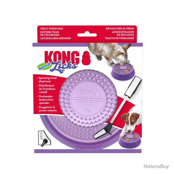 KONG Licks Spinz - Ref KONGPLPS3E - EAN 0035585503745 - Livraison rapide