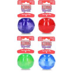 KONG Squeezz&reg; Ball Assorti - Ref KONGPSB1E - EAN 0035585032016 - Livraison rapide