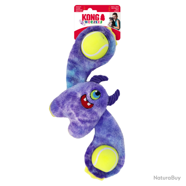 KONG Woozles Monster Assorted - Ref KONGRWM2E - EAN 0035585499635 - Livraison rapide