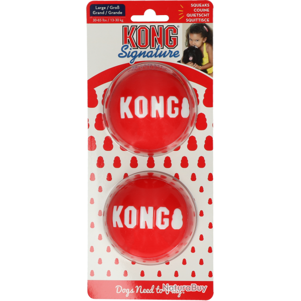 KONG Signature Ball - Ref KONGSKB1E - EAN 0035585476162 - Livraison rapide