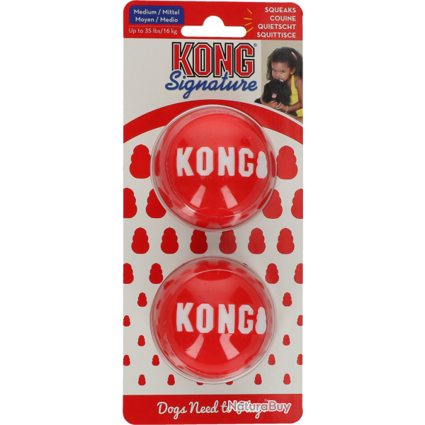 KONG Signature Ball - Ref KONGSKB2E - EAN 0035585476155 - Livraison rapide