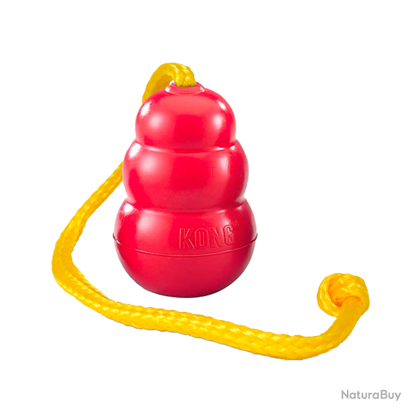 KONG Classic with Rope - Ref KONGT1FE - EAN 0035585356068 - Livraison rapide