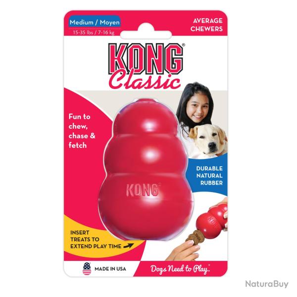 KONG Classic - Ref KONGT2E - EAN 0035585111216 - Livraison rapide
