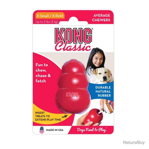 KONG Classic - Ref KONGT4E - EAN 0035585125008 - Livraison rapide