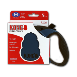 KONG Retractable Leash - Terrain - Ref KONGTRNMDBL - EAN 0047181150315 - Livraison rapide