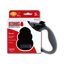 KONG Retractable Leash - Terrain - Ref KONGTRNSMBK - EAN 0047181150209 - Livraison rapide