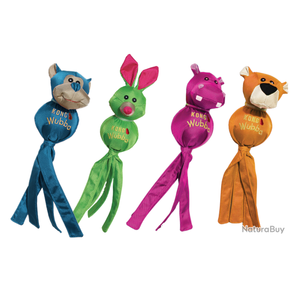 KONG Wubba Friends Ballistic Assorti - Ref KONGWBF1E - EAN 0035585799988 - Livraison rapide