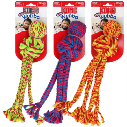 KONG Wubba Weaves with Rope Assorti - Ref KONGWVR1E - EAN 0035585405049 - Livraison rapide