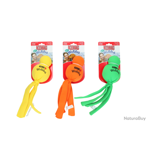 KONG Wubba Wet Assorti - Ref KONGWW1E - EAN 0035585800110 - Livraison rapide
