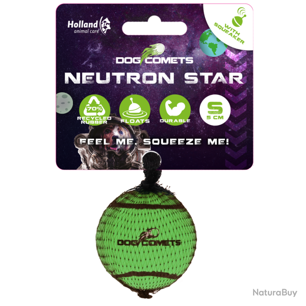 Dog Comets Tennis Ball (with Squeaker) Neutron Star - Ref COME081AS - EAN 8716759641433 - Livraison 
