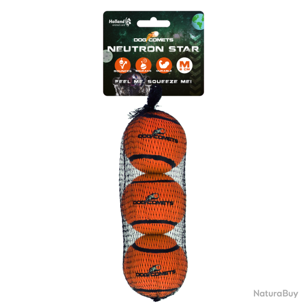 Dog Comets Tennis Ball (with Squeaker) Neutron Star - Ref COME082C - EAN 8716759635128 - Livraison r