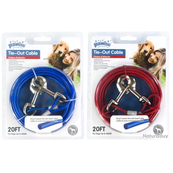 Pawise Tie Out Cable - Ref PAWI11512 - EAN 8886467515125 - Livraison rapide