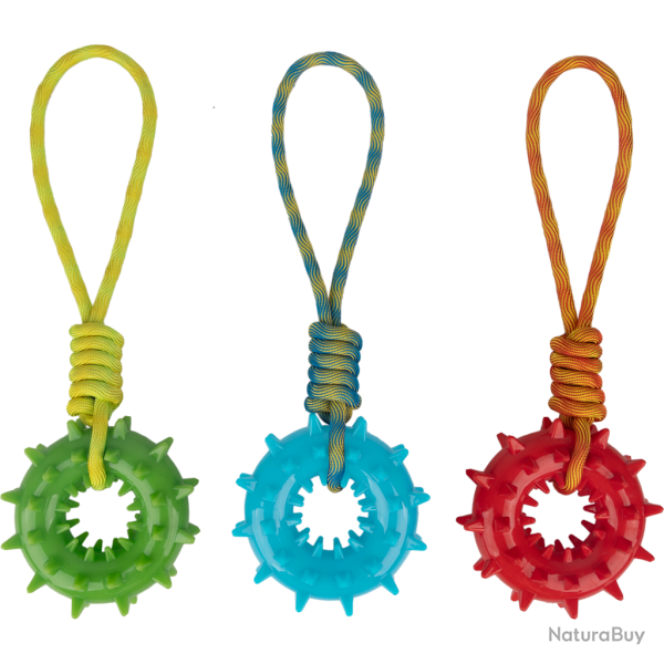 Pawise Play-N-Tug Ring With Handle - Ref PAWI14549 - EAN 8886467545498 - Livraison rapide