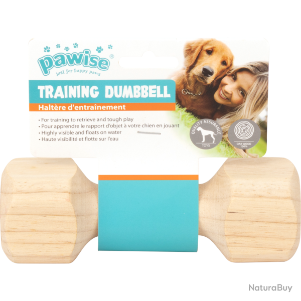 Pawise Wooden retrieving dumbbell - Ref PAWI14781 - EAN 8886467547812 - Livraison rapide
