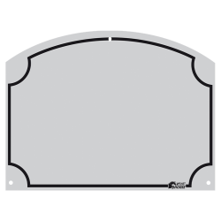 Plaque de nom d'&eacute;curie 70 x 95 mm - Ref STAL0065 - EAN 8716759660731 - Vplast