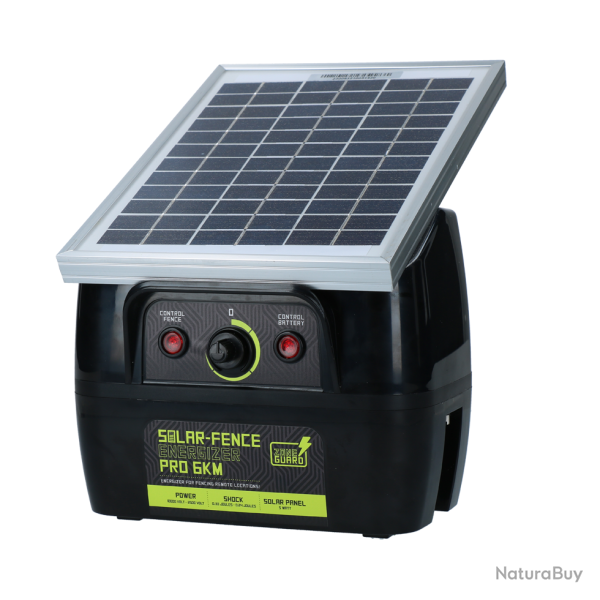 Zoneguard Solar-Fence Energizer Pro 6 km - Ref ZONE00090 - EAN 8716759655362 - Livraison rapide