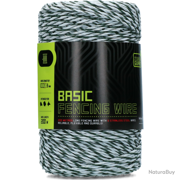 Zoneguard Basic Fencing Wire 3 mm - Ref ZONE0065 - EAN 8716759571679 - Livraison rapide
