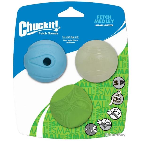 Chuckit! Fetch Medley - Ref CHUC205101 - EAN 0660048001560 - Livraison rapide