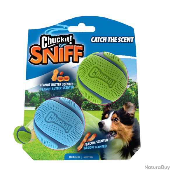 Chuckit! Sniff Fetch Ball - Ref CHUC33209 - EAN 0029695332098 - Livraison rapide