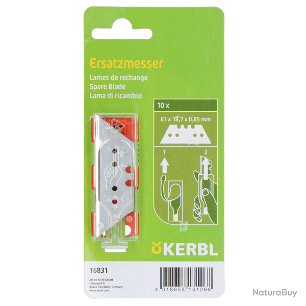 Hoofbandage knife spare blades - Ref BAND0000NE - EAN 4018653131268 - Kerbl