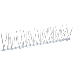 Pigeon spikes plastic/stainless steel 50 cm (50 pegs) - Ref DUIV012 - EAN 8716759634473 - Hofman Pes