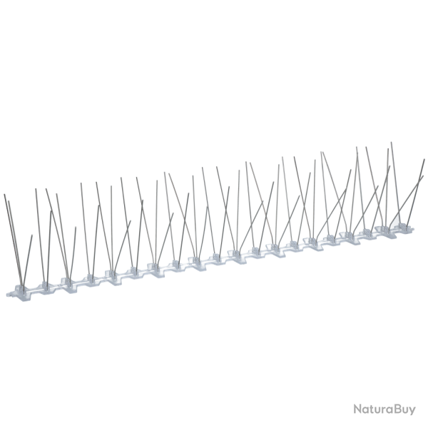 Pigeon spikes plastic/stainless steel 50 cm (50 pegs) - Ref DUIV012 - EAN 8716759634473 - Hofman Pes