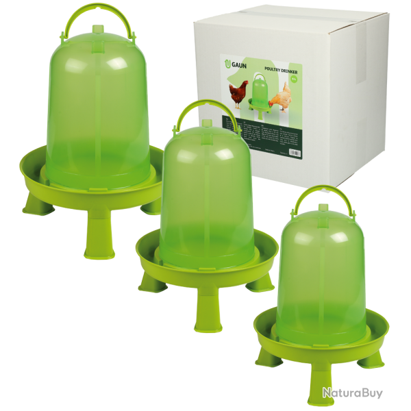 Gaun Poultry Drinker with Legs Green Lemon - Ref GAUN10933 - EAN 8716759570207 - Livraison rapide