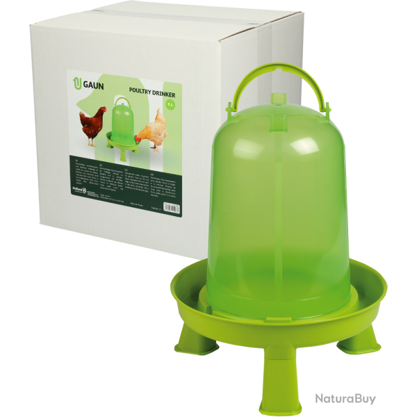 Gaun Poultry Drinker with Legs Green Lemon - Ref GAUN10949 - EAN 8435039002336 - Livraison rapide