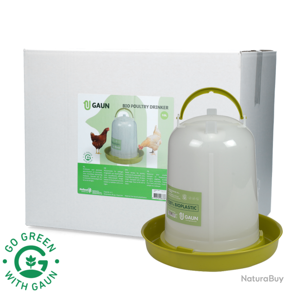 Gaun Poultry Drinker Bio Green Lemon - Ref GAUN11092 - EAN 8716759586338 - Livraison rapide