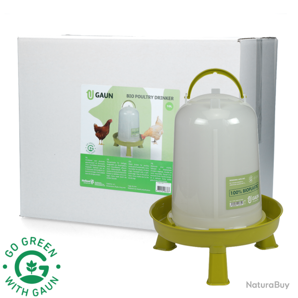 Gaun Poultry Drinker with Legs Bio Green Lemon - Ref GAUN11097 - EAN 8716759586383 - Livraison rapid