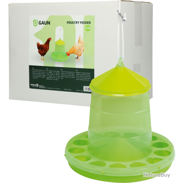 Gaun Poultry Feeder Green Lemon - Ref GAUN11154 - EAN 8435039000868 - Livraison rapide
