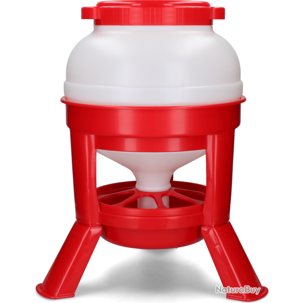 Gaun Poultry Feeder with Legs Red - Ref GAUN11260 - EAN 8435039001872 - Livraison rapide