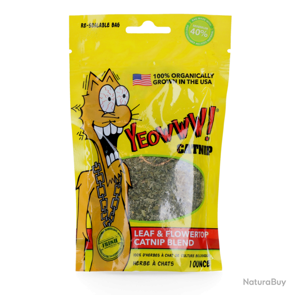 Yeowww! Catnip 1 Oz (28 gr) - Ref YEOW017 - EAN 0812402000010 - Livraison rapide
