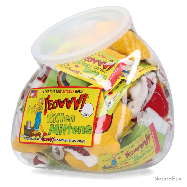 Yeowww! Jug with 30 Kitten Mittens - Ref YEOW046 - EAN 0812402004421 - Livraison rapide