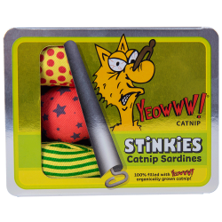 Yeowww! Stinkies Catnip Sardines Trio - Ref YEOW068 - EAN 0812402000867 - Livraison rapide