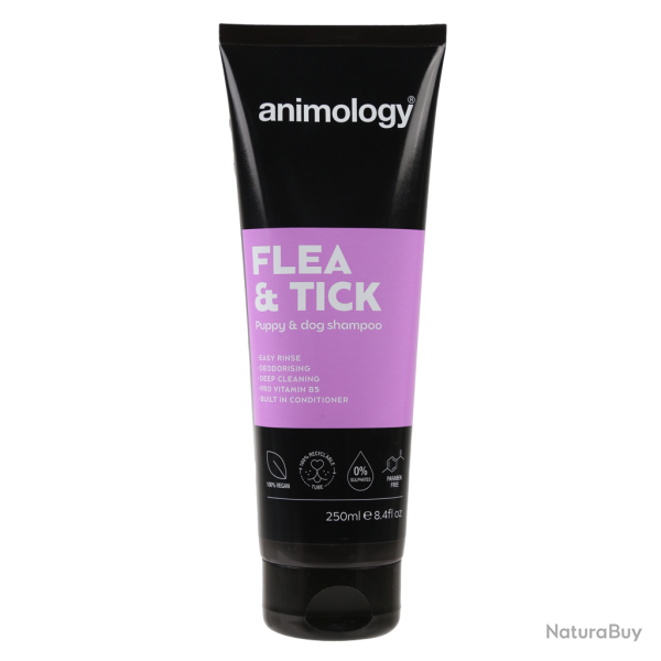 Animology Flea & Tick Dog Shampoo - Ref ANIM5012 - EAN 5060180810061 - Livraison rapide