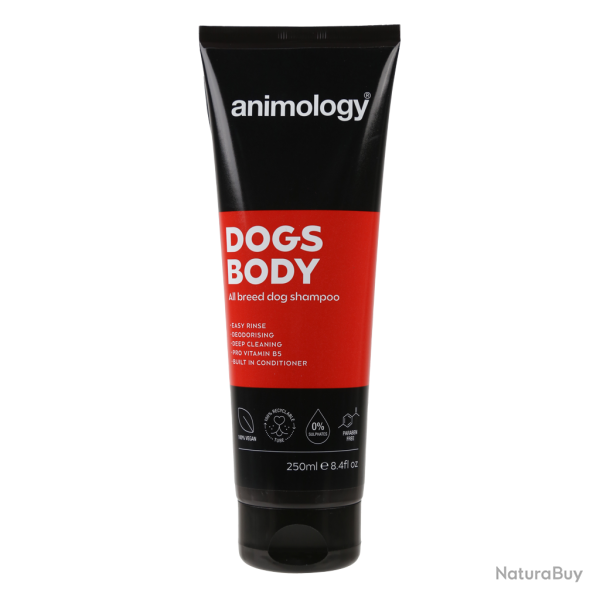 Animology Dogs Body Dog Shampoo - Ref ANIM5013 - EAN 5060180810092 - Livraison rapide