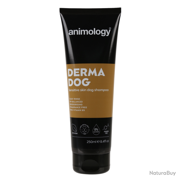 Animology Derma Dog Sensitive Skin Dog Shampoo - Ref ANIM5016 - EAN 5065000941208 - Livraison rapide