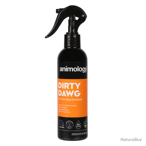Animology Dirty Dawg No Rinse Dog Shampoo - Ref ANIM5050 - EAN 5060180810122 - Livraison rapide