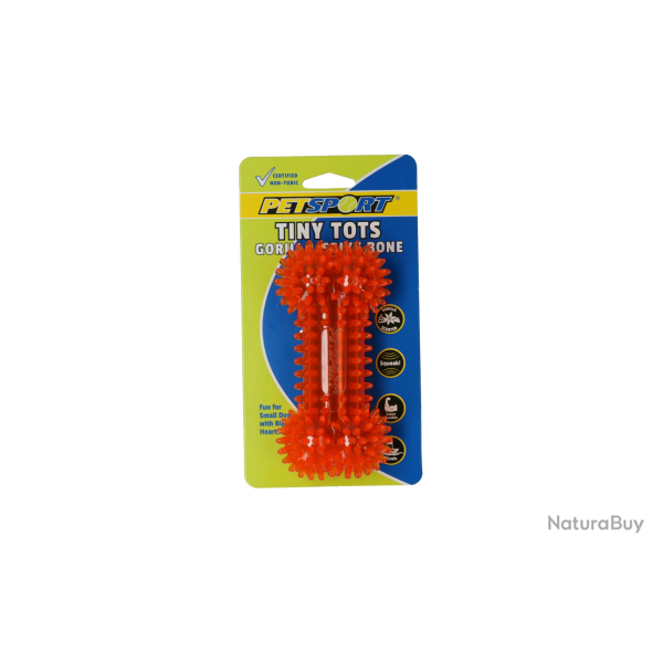 Petsport Tiny Tots Gorilla Spiky Bone Assorted - Ref PETS40049 - EAN 0713080400492 - Livraison rapid