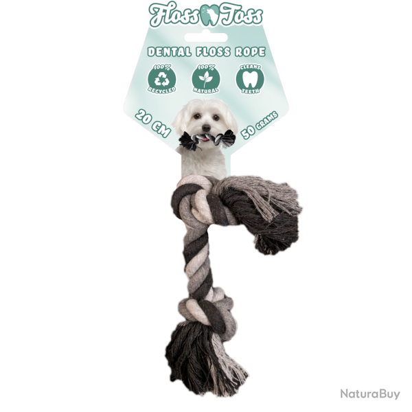 Floss Toss Dental Rope - Ref FLOS0010 - EAN 8716759612631 - Floss Toss Natural Dental Ropes