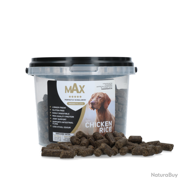 Max Adult Morceaux Press�s Poulet & Riz - Ref MAXA025P - EAN 8716759639850 - Livraison rapide