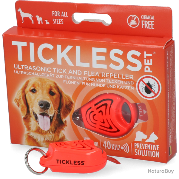 Tickless Pet minimum 6-month protection - Ref TICK101OR - EAN 5999566451041 - Livraison rapide