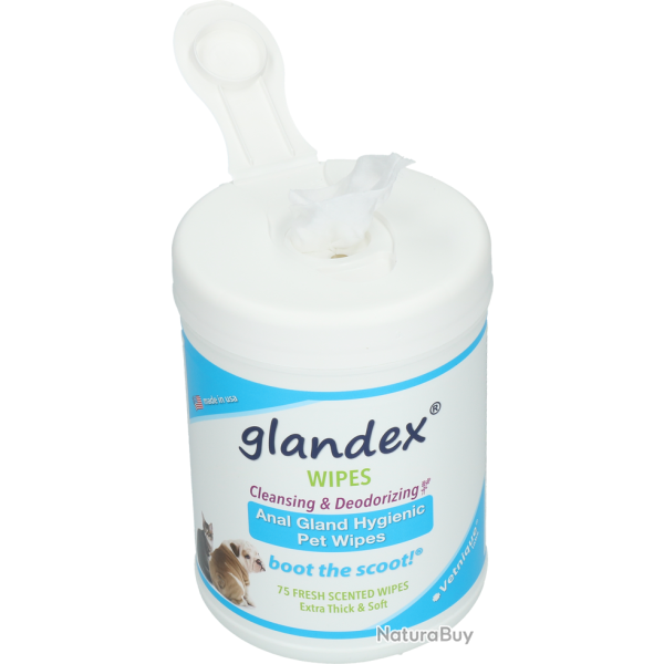 Glandex Wipes - Ref GLAN44986 - EAN 0716894313316 - Livraison rapide