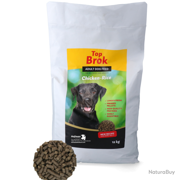 Topbrok Chien Morceaux Press�s Poulet & Riz - Ref DOGE10007 - EAN 8716759638358 - Livraison rapide