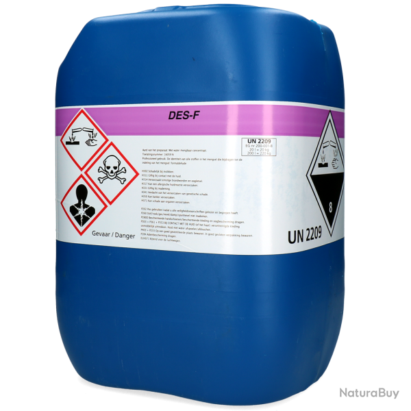 Formaline 37% - Ref FORM0020 - EAN 8716759552692 - Brenntag